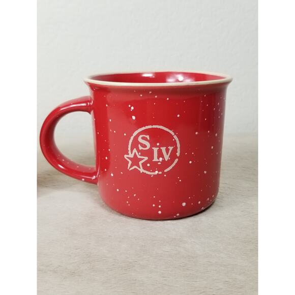 Maker's Mark Bourbon Whiskey Mug Coffee Teacup 10oz Red Ceramic SIV Logo x2 - Picture 3 of 14